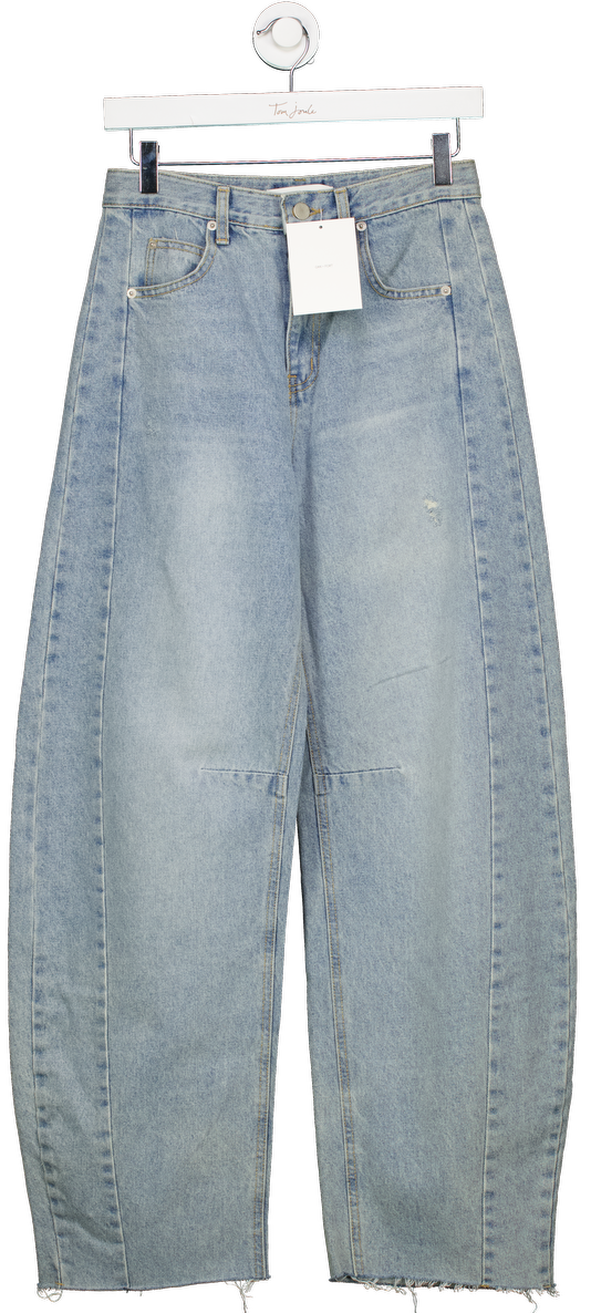 Oak + Fort Blue Vintage Wash Barrel Jean UK XS