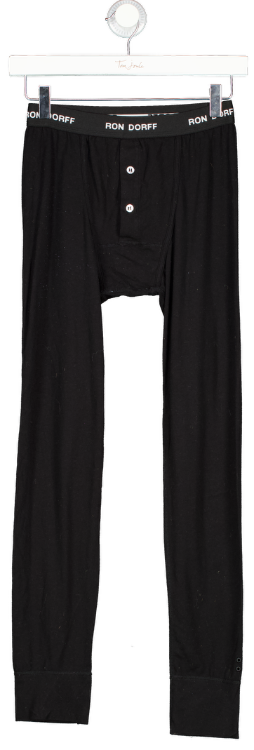 Ron Dorff Black Long Johns Leggings UK S