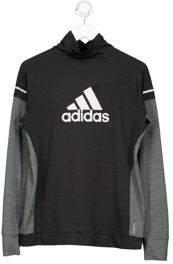 Adidas Black Running Climacool+ Long-sleeve Top UK M