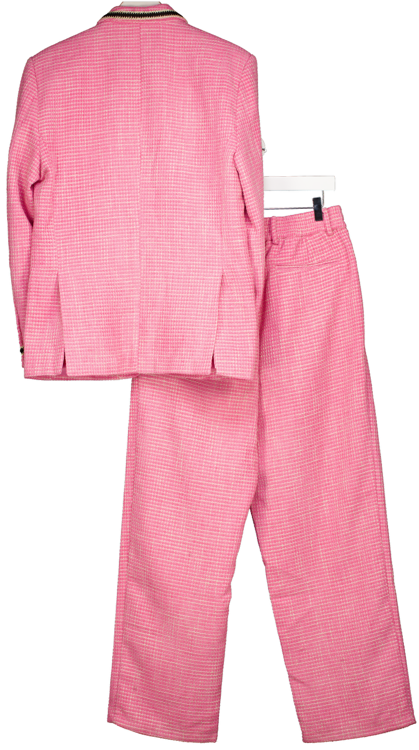 Orttu Pink Louis Jacket And Pants Set UK S