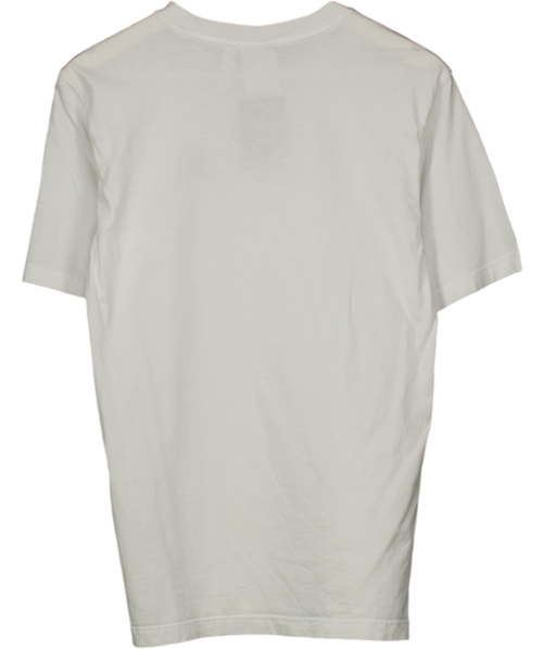 adidas White Trefoil Essentials Tee UK S