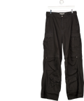 ARCANA Black Zip Off Cargo Trousers W30