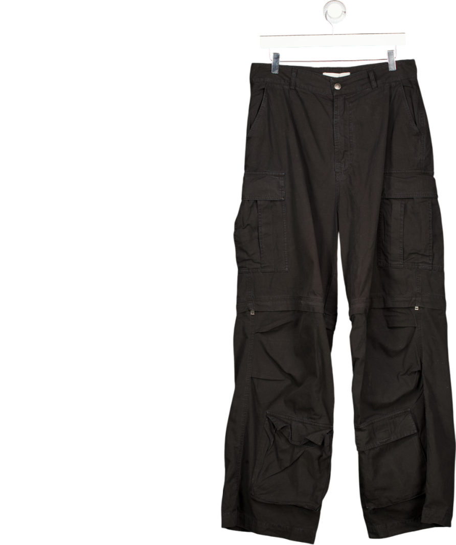 ARCANA Black Zip Off Cargo Trousers W30