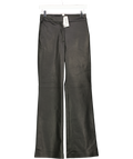 H&M Black Faux Leather Bootcut Trousers UK 4