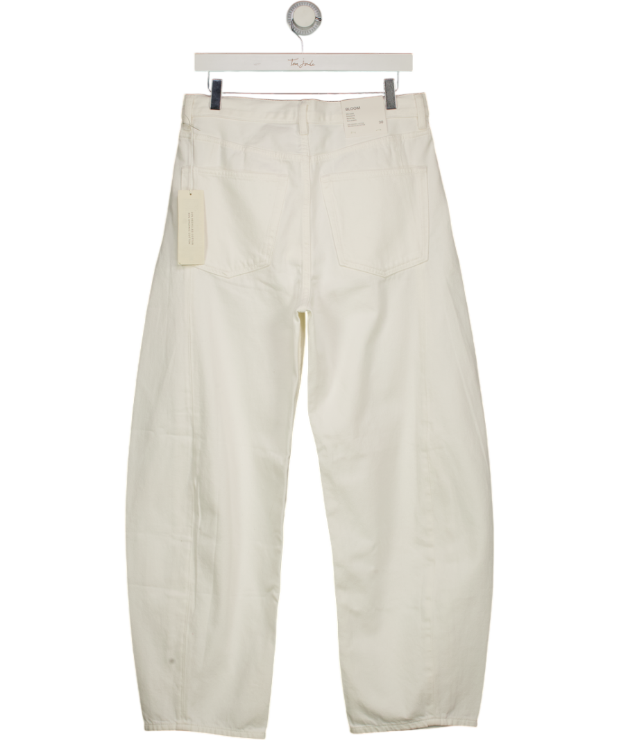 ARKET White Bloom Barrel Leg Jeans W30