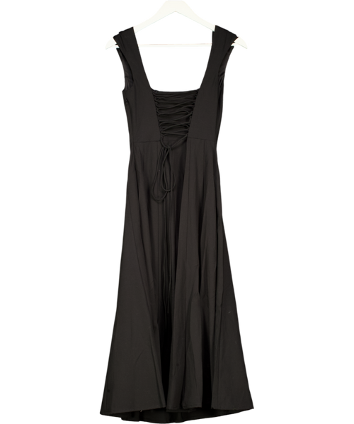 GUIZIO Black Leila Corset Back Dress UK XXS