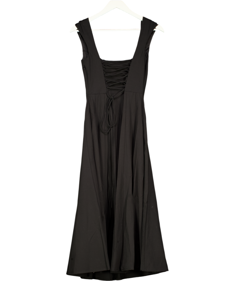 GUIZIO Black Leila Corset Back Dress UK XXS