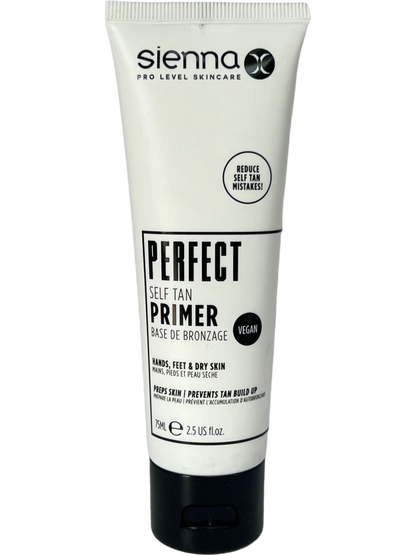 Sienna X Perfect Self Tan Primer Vegan for Hands, Feet & Dry Skin 75ml