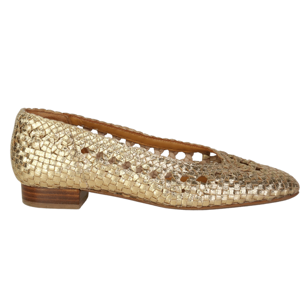 Sezane Metallic Anya Low Ballerinas UK 6 EU 39 👠