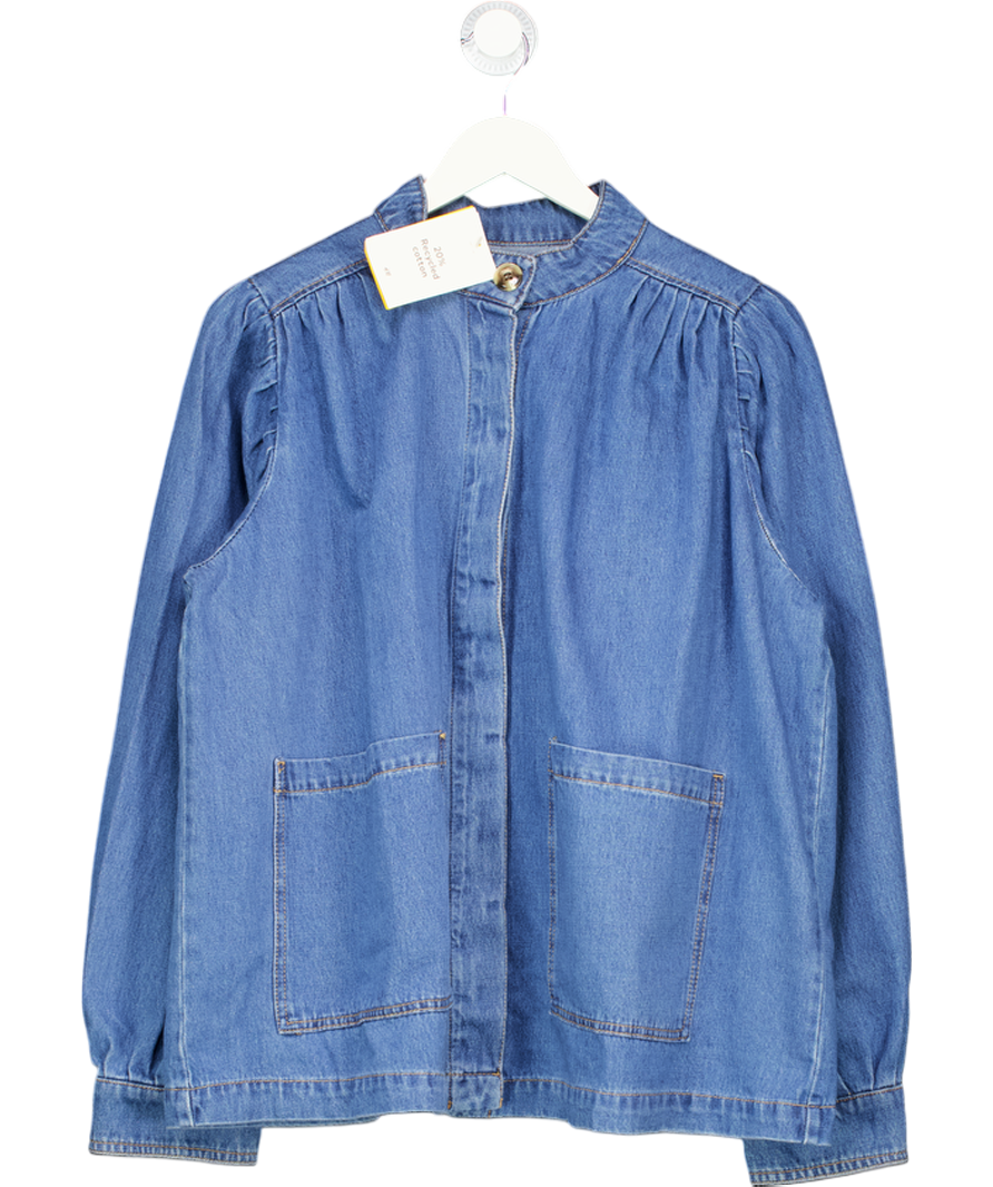 H&M Blue Puff Sleeve Denim Jacket UK M