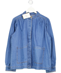H&M Blue Puff Sleeve Denim Jacket UK M