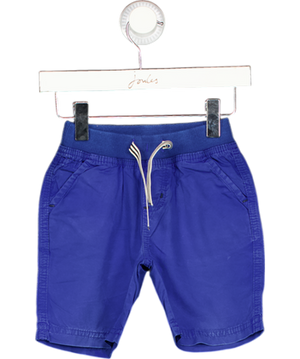 PETITE BATEAU Blue Plain Cotton Shorts 3 Years