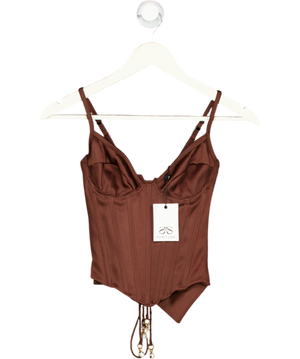 Sydney Lane Brown Cheyne Underwire Corset UK XS