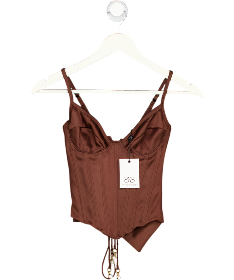 Sydney Lane Brown Cheyne Underwire Corset UK XS