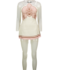 SHANI SHEMER Cream Maddie Mini Dress UK XS