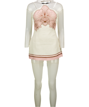 SHANI SHEMER Cream Maddie Mini Dress UK XS