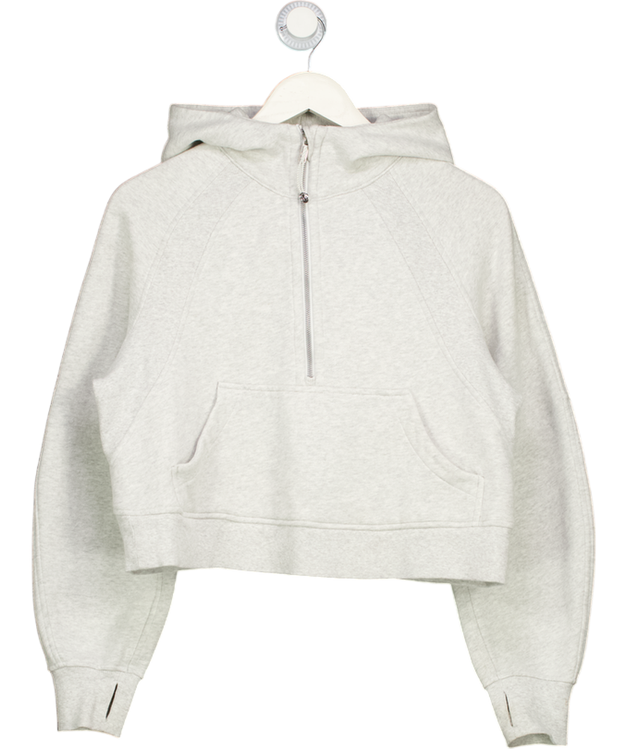 Lululemon Grey Scuba Oversized Half-zip Hoodie UK S