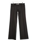 DION LEE Black Scuba Seam Detail Flare Trouser UK 10