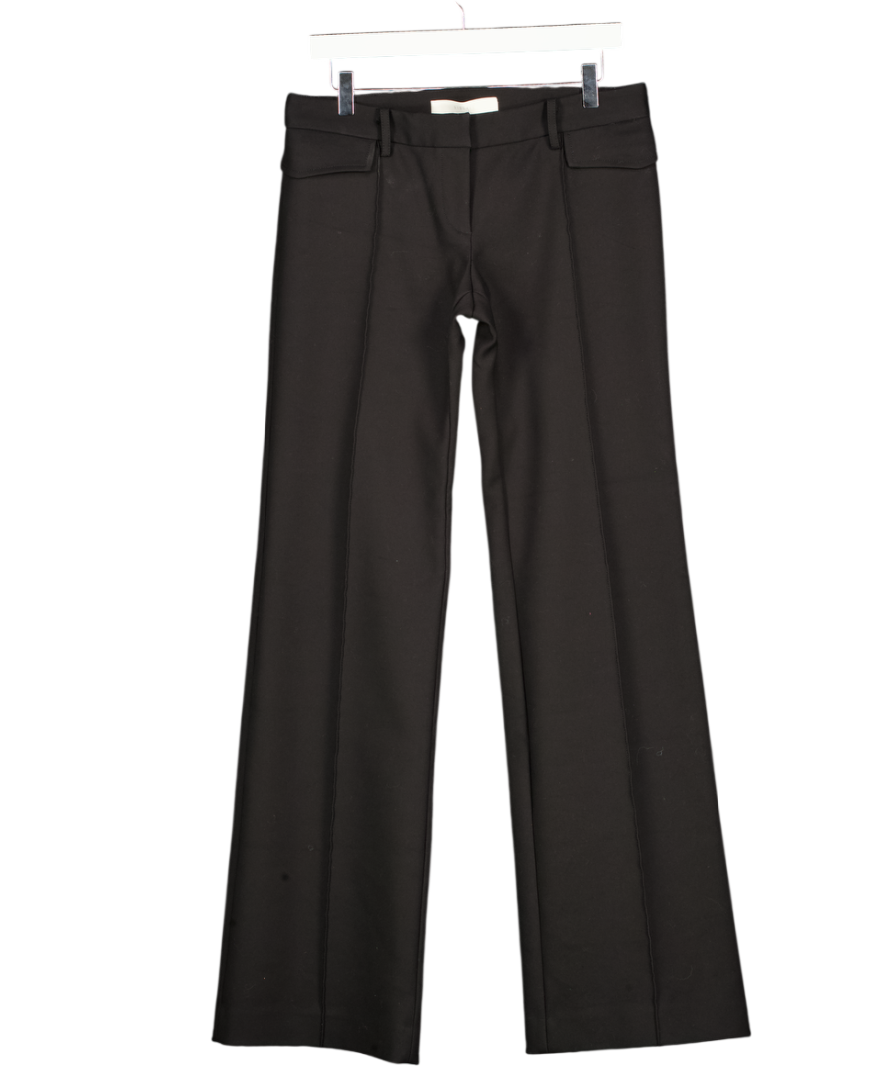 DION LEE Black Scuba Seam Detail Flare Trouser UK 10