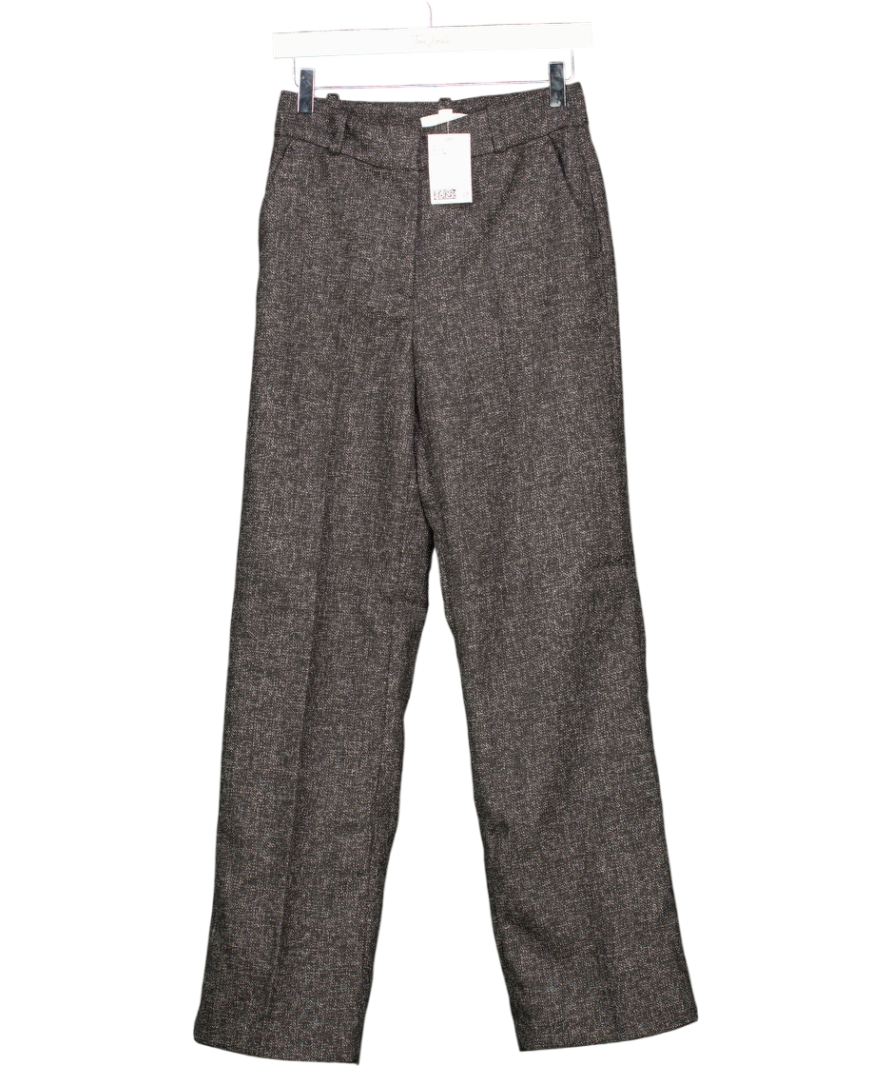 H&M Black Marl Tailored Trousers UK 6