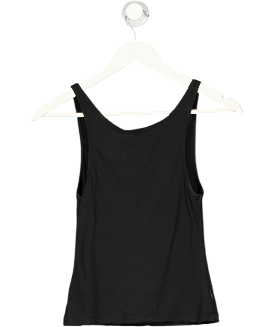 VENROY Black Lightweight Cotton Tank UK S