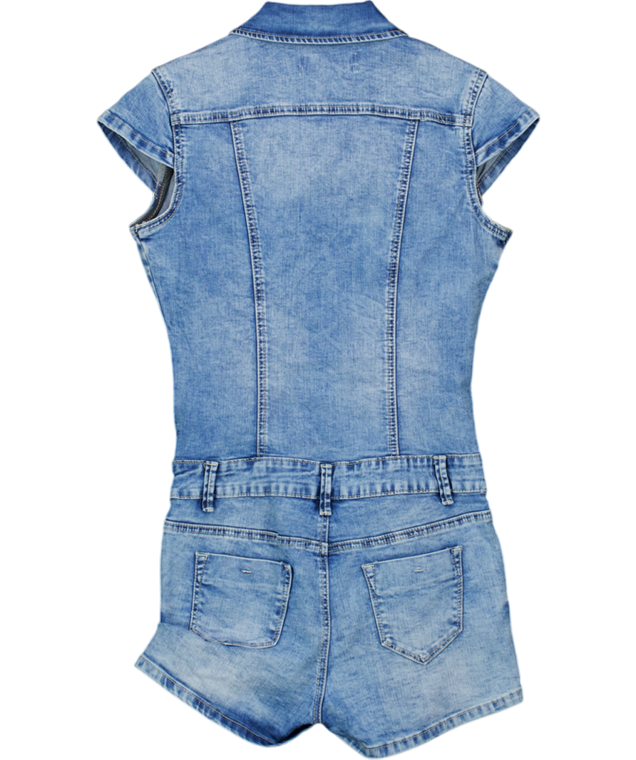 Realty Blue Mini Jumpsuit UK S