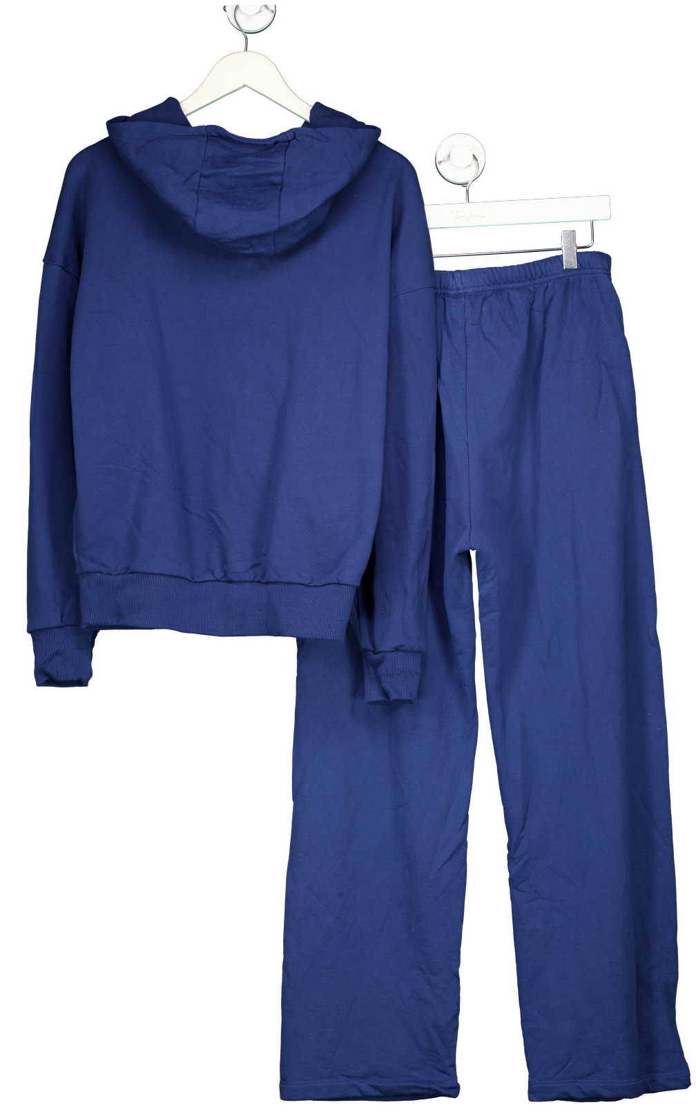 Lounge Underwear Blue Zip Up Hoodie And Wide Leg Joggers Tracksuit UK S/M