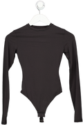 SKIMS Black Crew Neck Long Sleeve Bodysuit UK XS