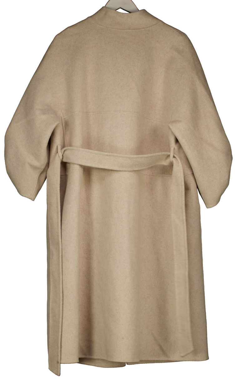 Jovonna London Beige Supersoft Belted Coat UK S