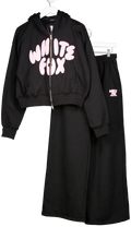 White Fox 2-piece Blue Still Love Me Faux Set UK S