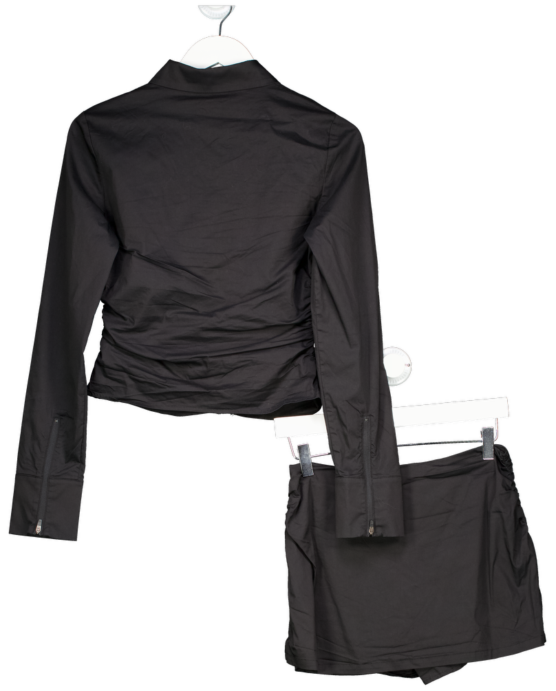 White Fox 2-piece Black Race To You Jacket And Shorts set UK S