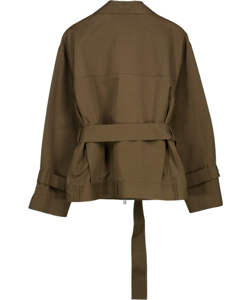 CAMILLA AND MARC Aileron Bomber Jacket In Cypress Green UK XS/S