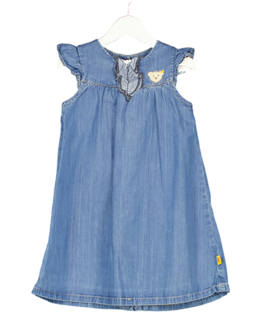 STEIFF Blue Denim Sleeveless Dress 3 Years