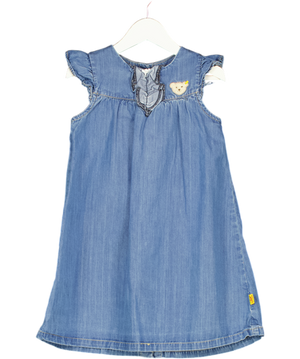 STEIFF Blue Denim Sleeveless Dress 3 Years