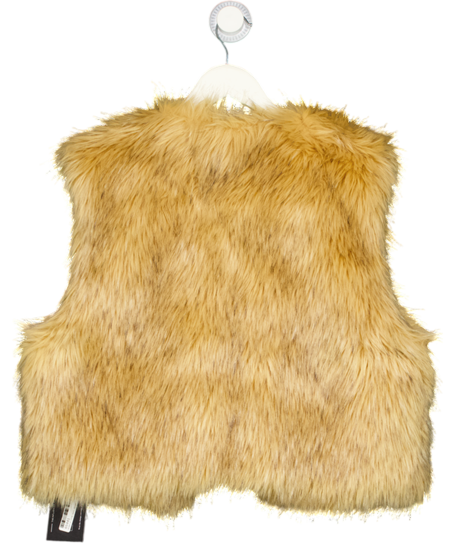 SMFK Beige Fur Gilet UK S
