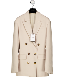 THE ATTICO Beige Double Breasted Blazer It40 UK 8