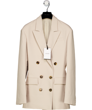 THE ATTICO Beige Double Breasted Blazer It40 UK 8