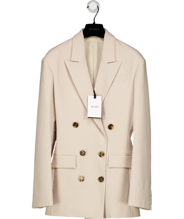 THE ATTICO Beige Double Breasted Blazer It40 UK 8