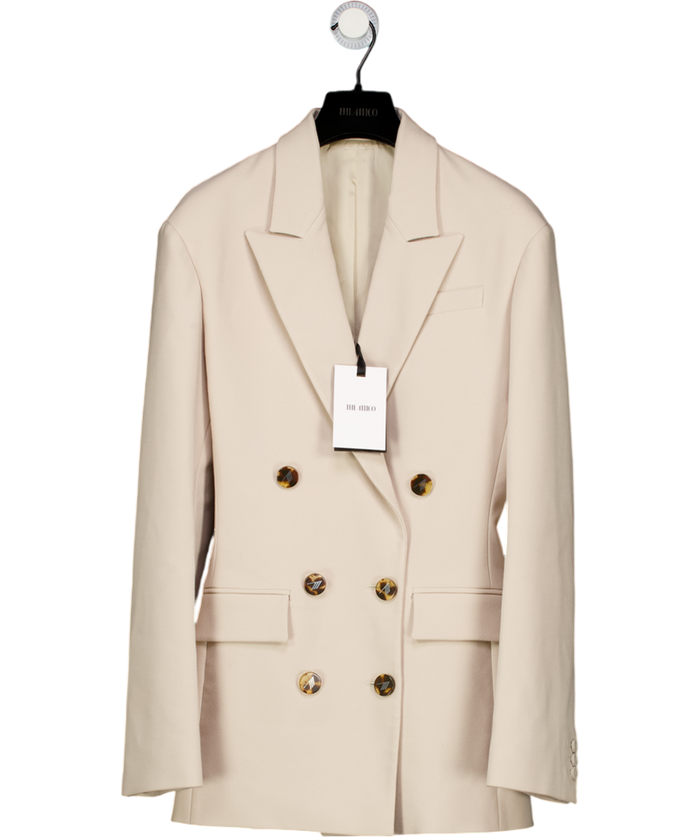 THE ATTICO Beige Double Breasted Blazer It40 UK 8