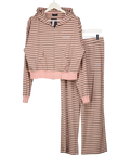 WHITE FOX Pink 2-piece Looking Zip Front Hoodie (uk M/l)  & Joggers (uk M) Set UK M/L