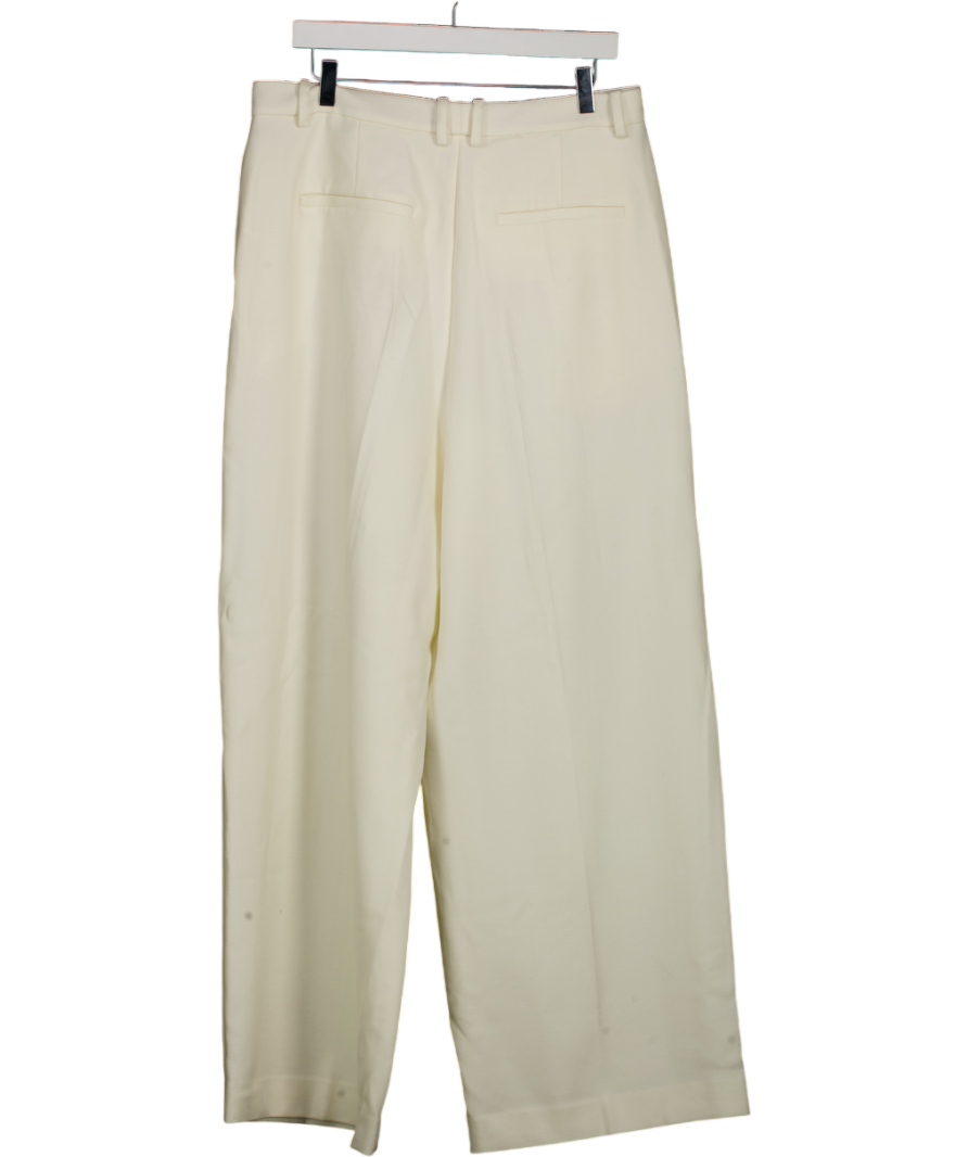 Lilysilk White Medium Rise Business Trousers UK 16
