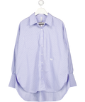No Bra Clique Blue Striped Shirt UK S