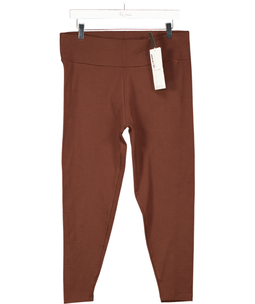 LOVALL Brown Chocolate Dress Everyday High Waisted Leggings Sz Ll UK XXL