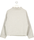 Topshop Grey High Neck Sweatshirt UK S