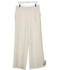 ASOS Cream Pleat Detail Wide Leg Crepe Trouser UK 10