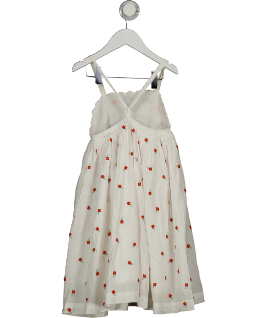 Stella McCartney Girls White Embroidered Flowers Dress 6 Years