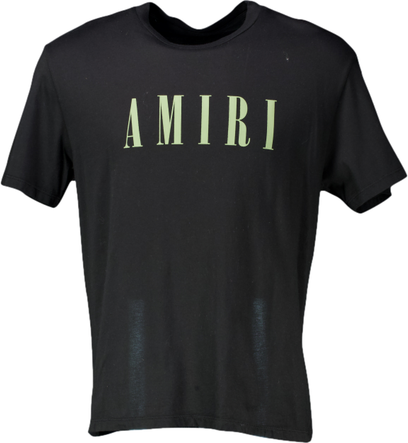 Amiri Black Logo-print Short-sleeved T-shirt UK M