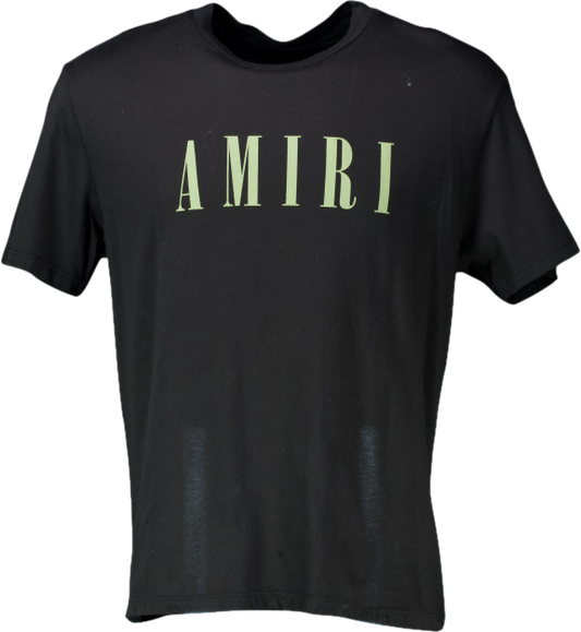 Amiri Black Logo-print Short-sleeved T-shirt UK M