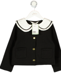 H&M Black Jacket With Collar 4-6 Years