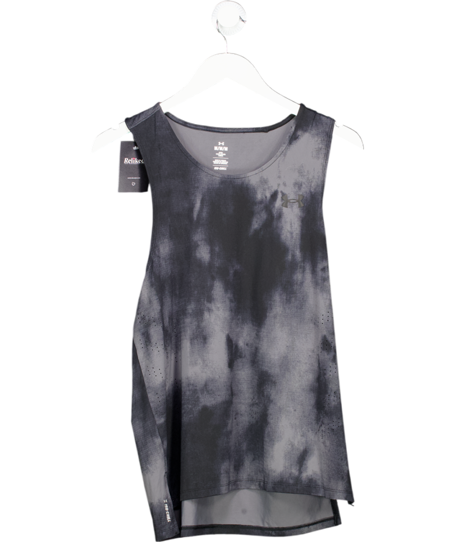 Under Armour Grey Launch Elite Printed Mens Running Vest UK M